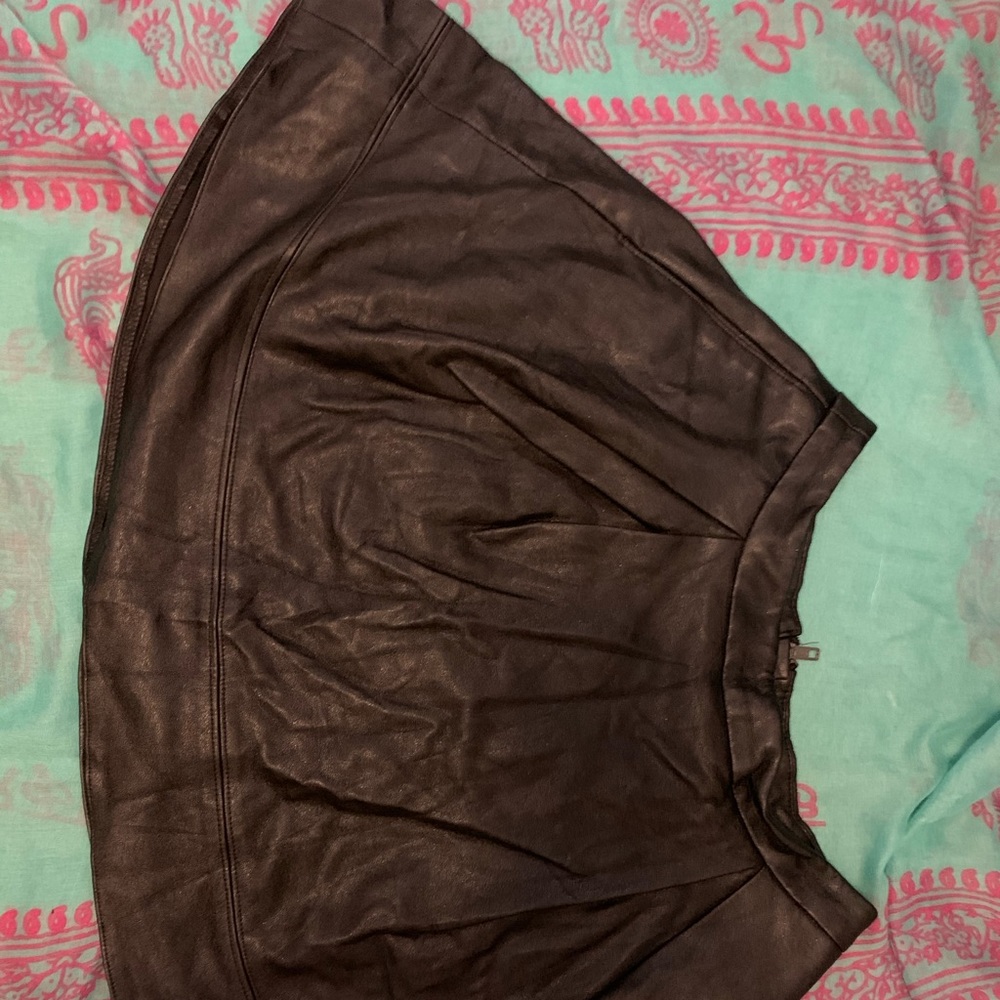 Leather skirt